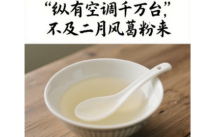 縱有空調(diào)千萬臺，不及二月風(fēng)葛粉來